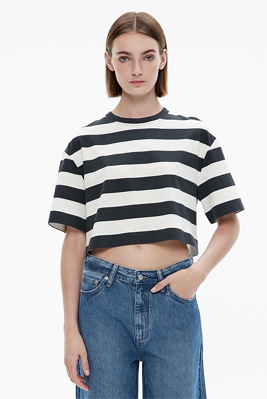 Stripe Crop T-Shirt