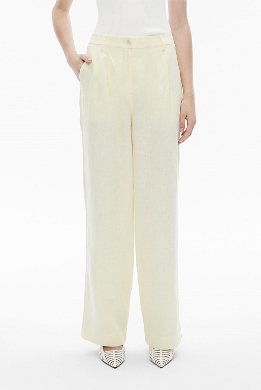 Linen Pleat Pant