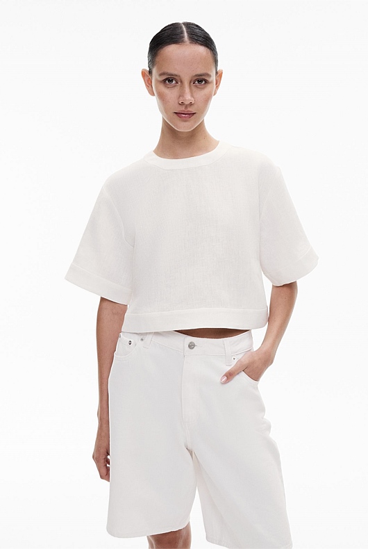 Linen Crop Popover