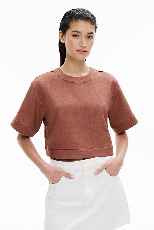 Linen Crop Popover