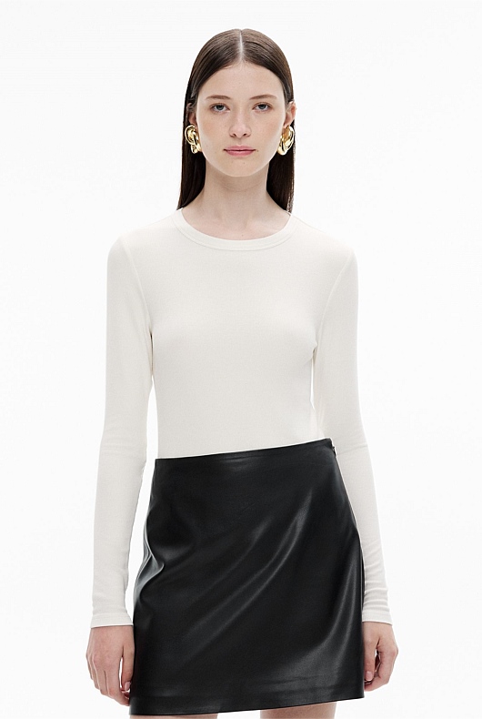 Fine Rib Jersey Top