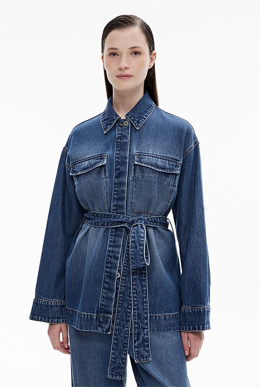Tie Denim Shirt