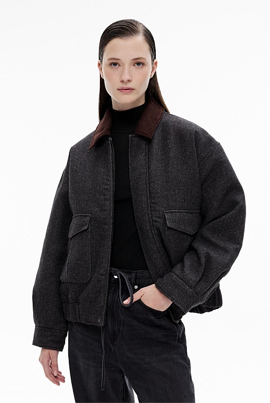 Contrast Bomber Jacket
