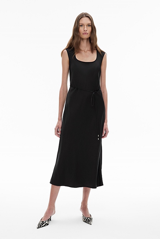 Scoop Neck Bias Dress