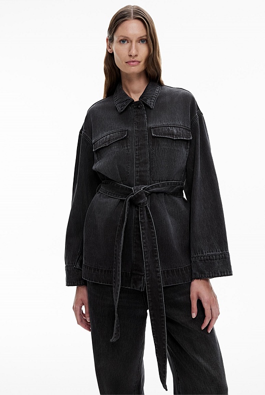 Tie Denim Shirt