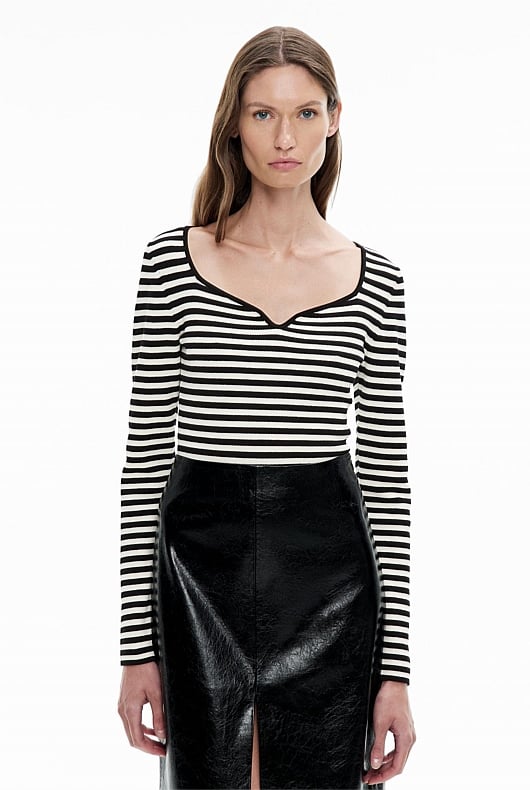 Shaped Neck Bodysuit