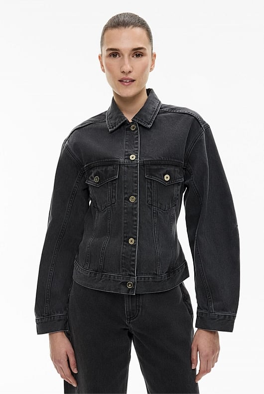 Cinched Denim Jacket