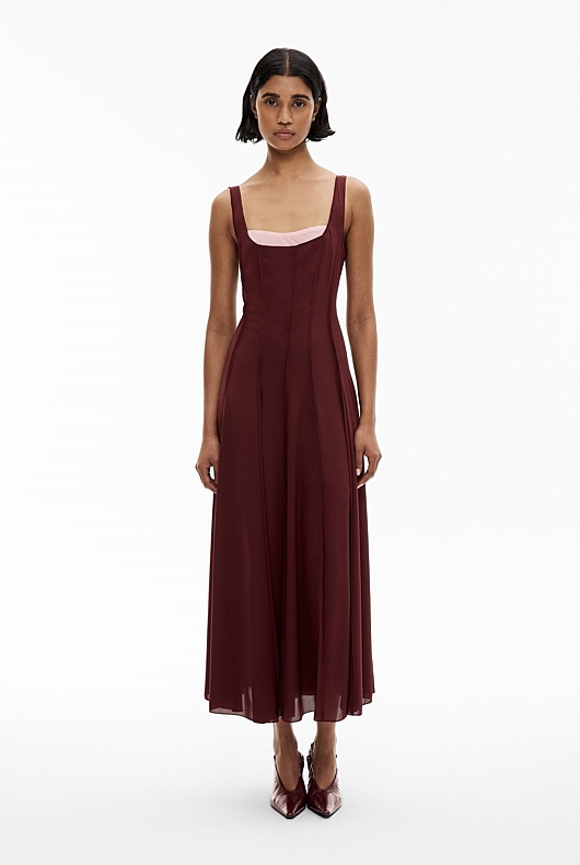 Contrast Layer Dress