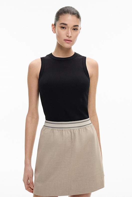 Crew Rib Tank Top