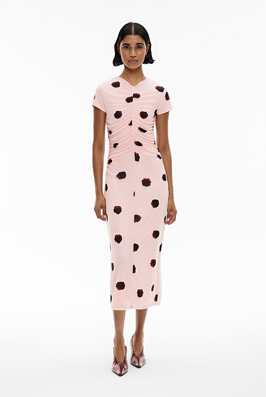 Gather Mesh Dress