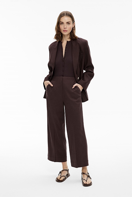 Linen Crop Pants