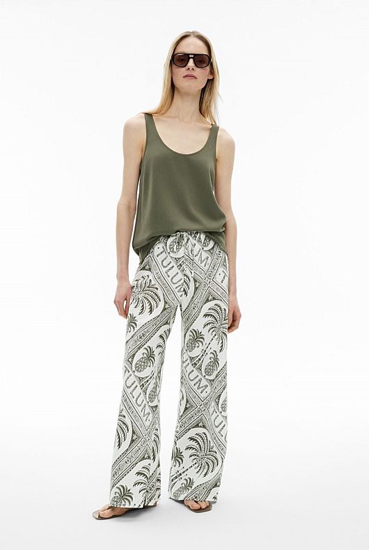 Bias Linen Pants