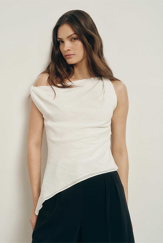 Sheer Drape Top