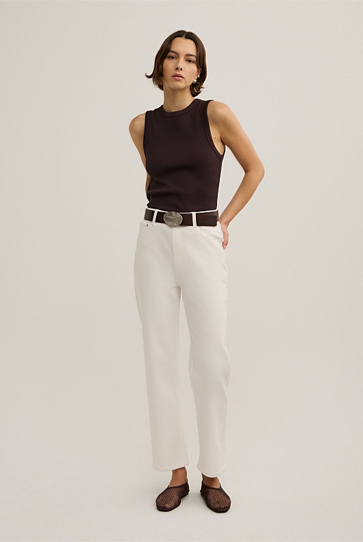 Straight Crop Jeans