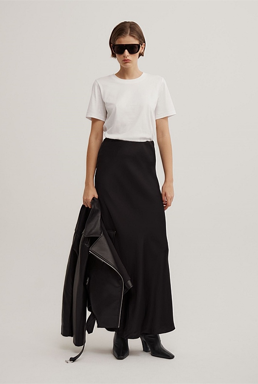 Bias Slip Skirt