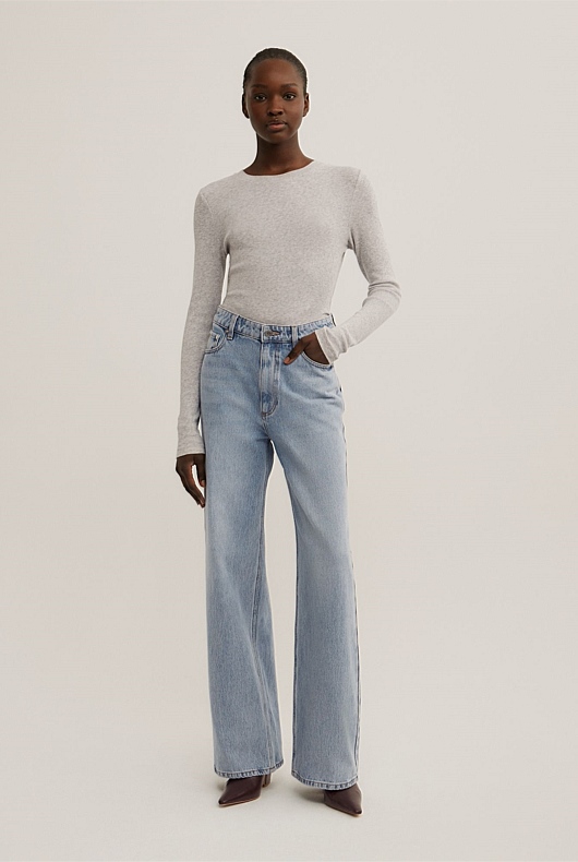 Full Length Straight Jeans