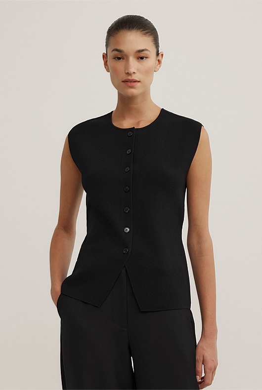 Compact Knit Vest