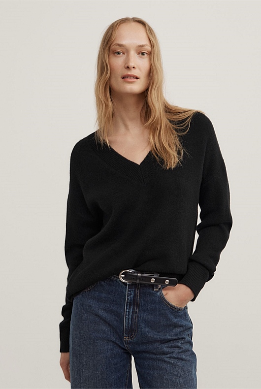 Cashmere V-Neck Knit