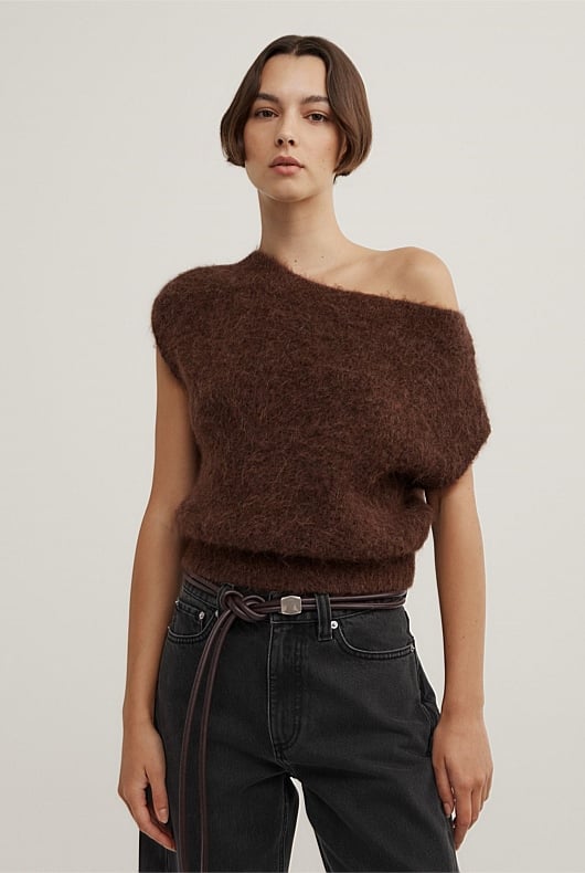 Asymmetric Fluffy Top