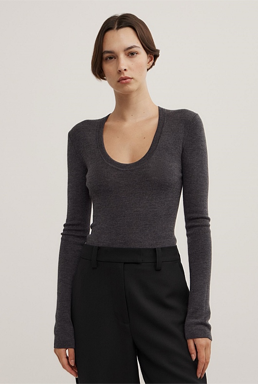 Merino Scoop Knit