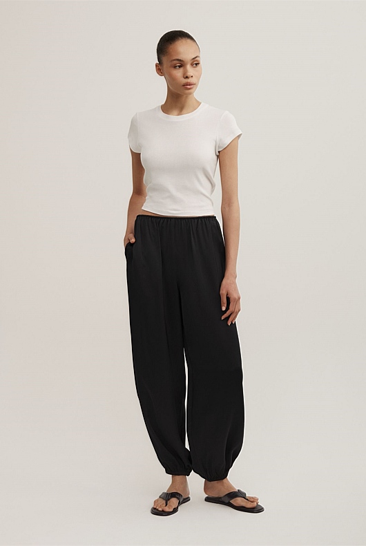 Satin Balloon Pant