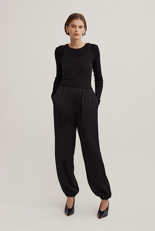 Satin Balloon Pant