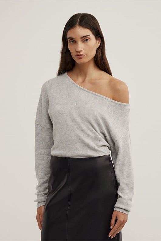 One Shoulder Knit
