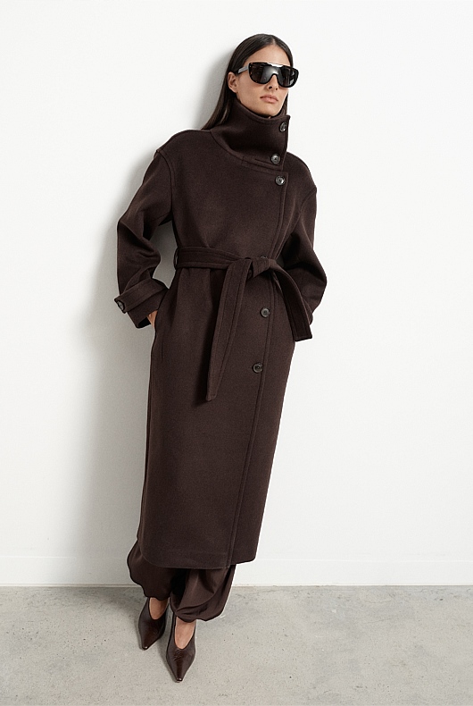 Funnel Neck Coat
