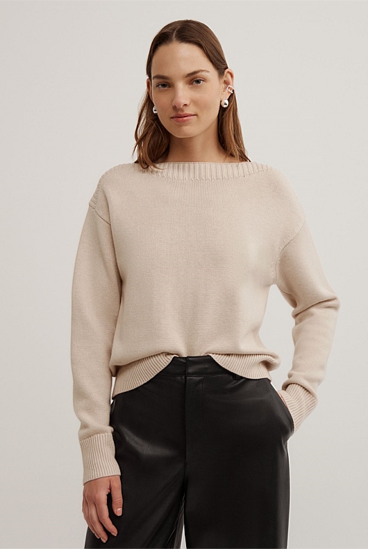 Boat Neck Knit Boat Neck Knit
