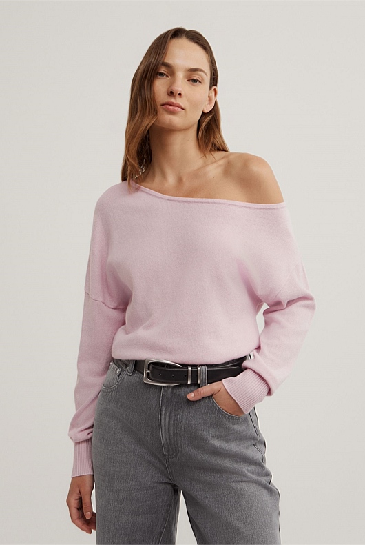 One Shoulder Knit