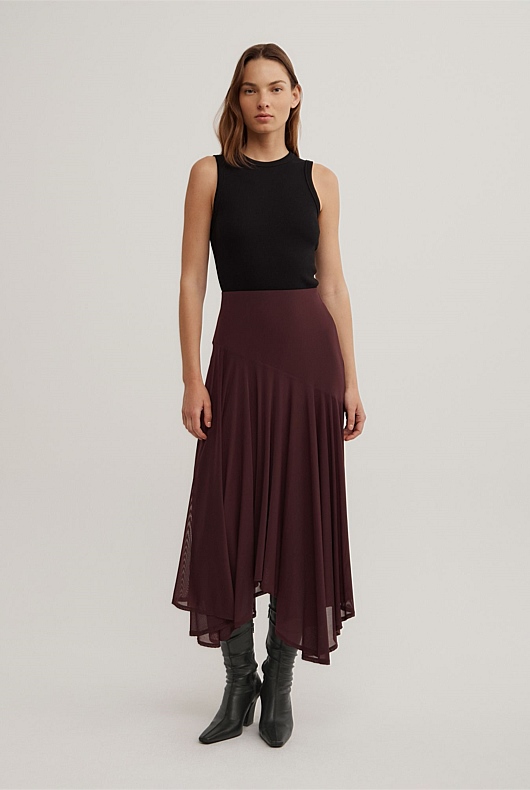 Asymmetric Drape Skirt Asymmetric Drape Skirt