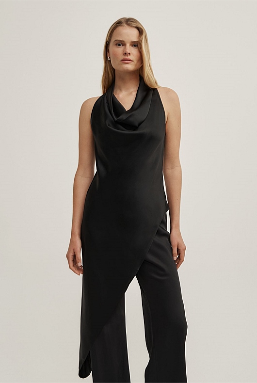 Asymmetric Halter Tunic
