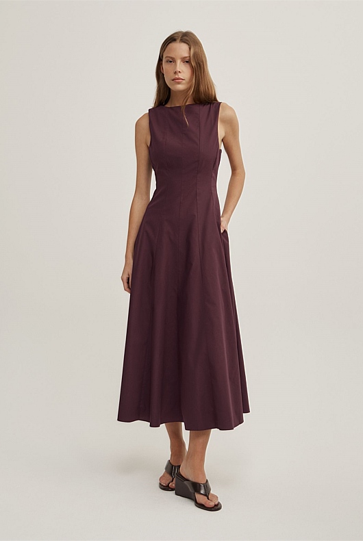 Panelled Midi Dress