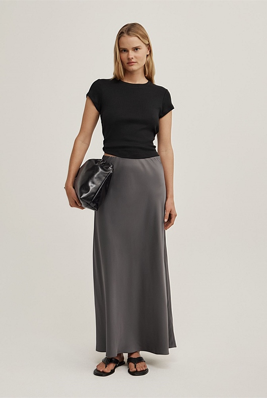 Bias Slip Skirt