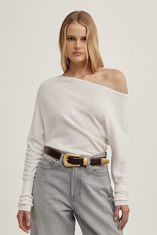 Fine Asymmetric Knit