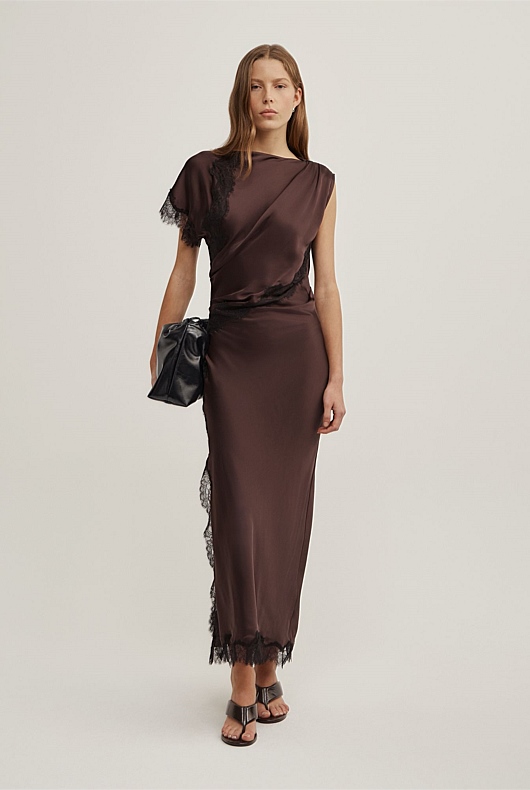 Asymmetric Lace Dress