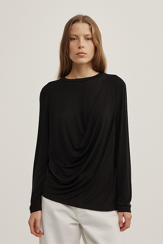 Relaxed Draped Top