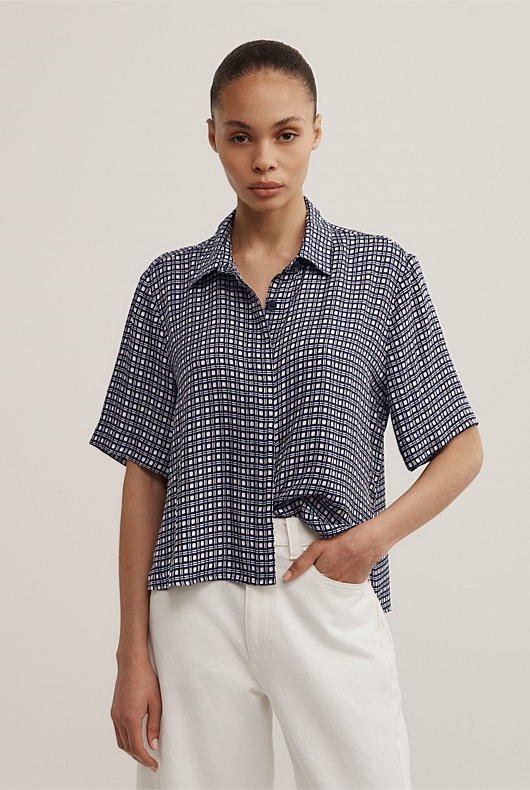 Scarf Print Shirt