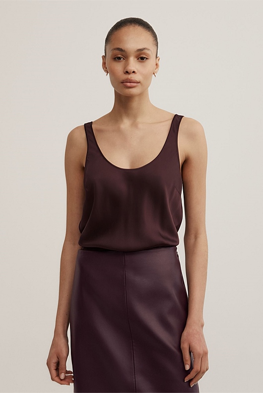 Satin Tank Top Satin Tank Top