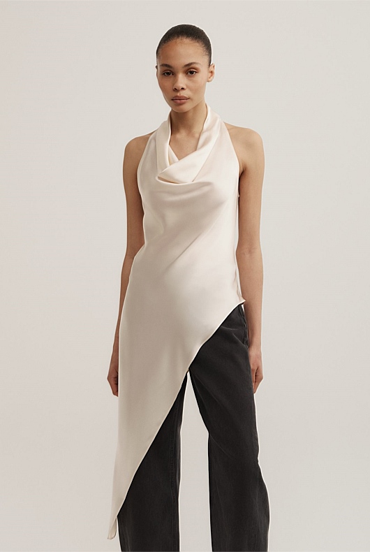 Asymmetric Halter Tunic