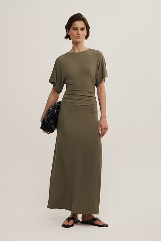 Tuck Waist Jersey Dress Tuck Waist Jersey Dress