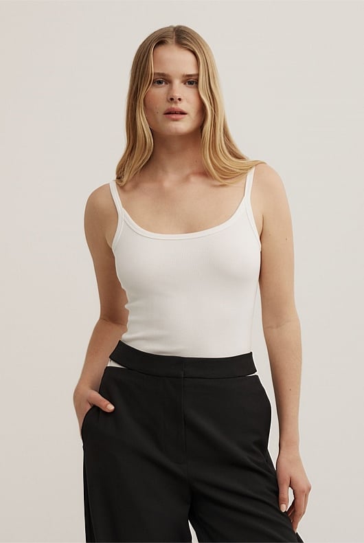 Open Back Tank Top