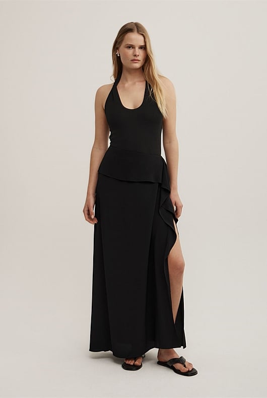 Wrapped Maxi Skirt