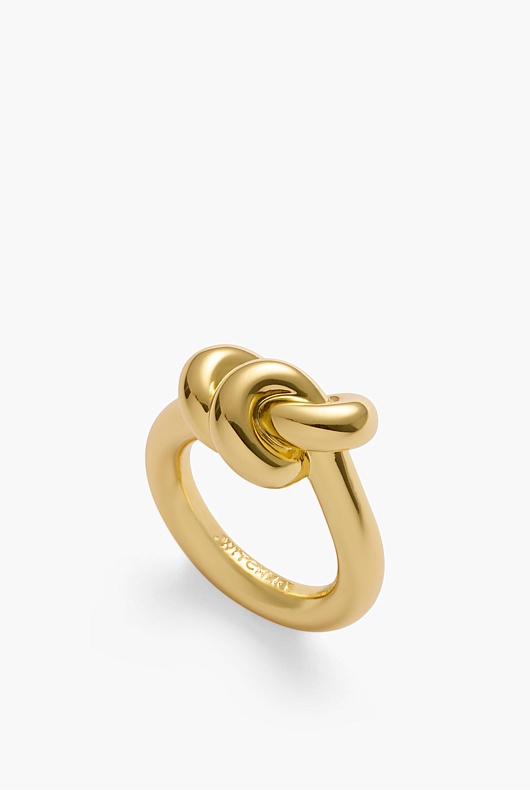 The Love Knot Ring - Yellow Gold & Diamond – The Love Knot by Coralie
