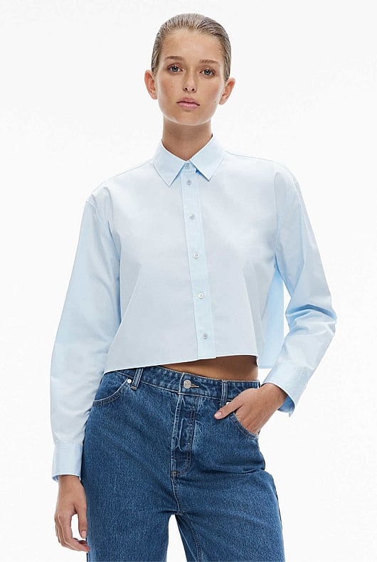 Cotton Cropped Shirt