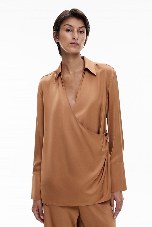 Drape Wrap Shirt