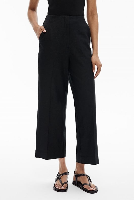 Linen Crop Pants
