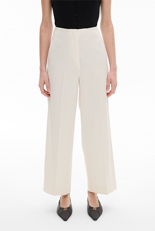 Linen Crop Pants