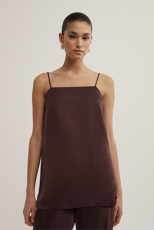 Satin Tunic Top