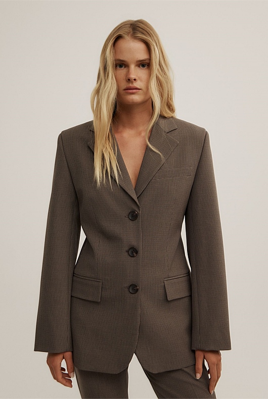 Houndstooth Blazer